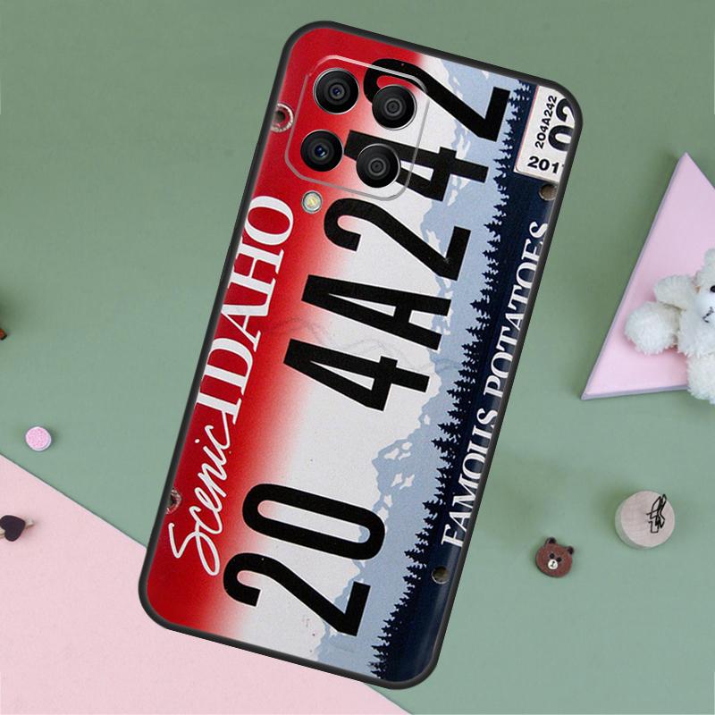 

USA LICENSE NUMBER PLATES For Samsung Galaxy M23 M12 M13 M14 M15 M35 M55 M34 M54 M33 M53 M31 M11 M32 M52 M06 M16 Case Samsung M20
