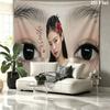 Blackpink Custom Name Wall Tapestry Aesthetic Wall Hanging Printed Fabric Blanket Decorative Tapestries for Bedroom Living Room Home Decor