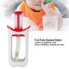 Stazione Spremibottiglie Sistema Pressa & Conserva Spremibottiglie Portatile per Frutta per Bambini Sacchetti Alimentari per Cucina di Casa(blu )