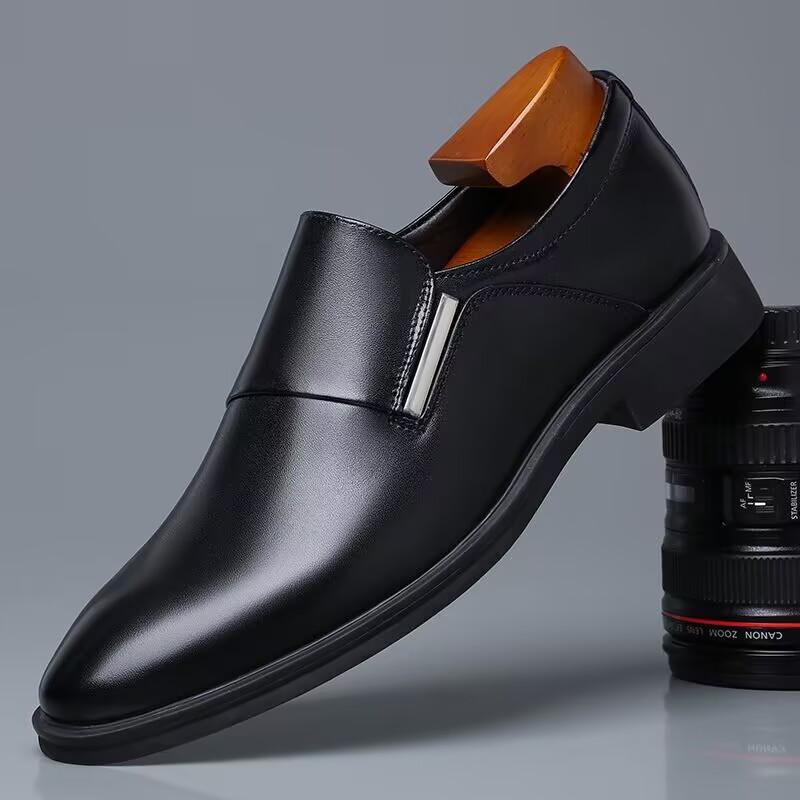 

Men Dress Shoes Loafers Casual Shoes Handmade Moccasins Men Comfortable Driving Shoes Sneakers Male Designer Design Footwear 38 чёрный