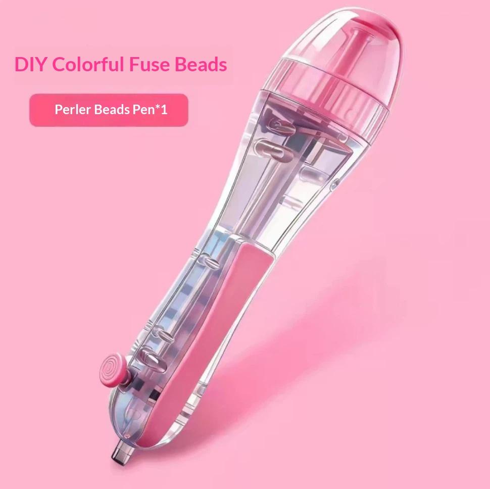 1Pcs Push Type Automatic Bead Pen Ergonomic Design Fuse Bead Tool for Perler Beads DIY Craft Home Hobby Use