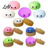Decompression Sensory Toy Cartoon Expression Bubble Dumpling Stress Relief Steamed Bun Hand Relaxation Squeeze Fidget Tool Portable Reliever