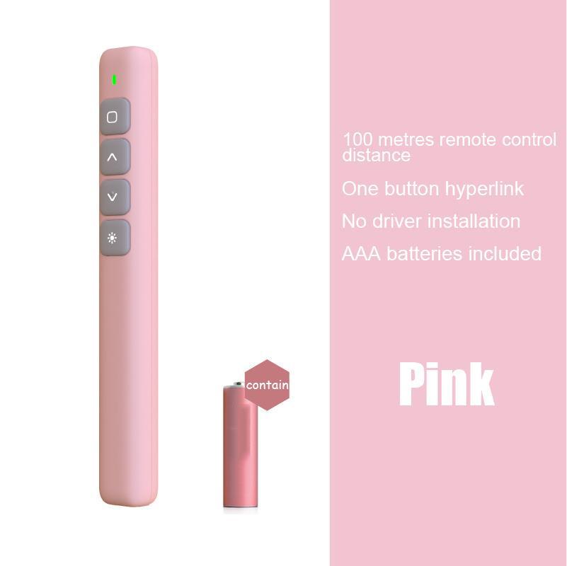 Whiteboard Remote Control Pen PPT Remote Control Page Turner Multimedia Electronic Infrared Page Turner Speech Teacher Presenter розовый