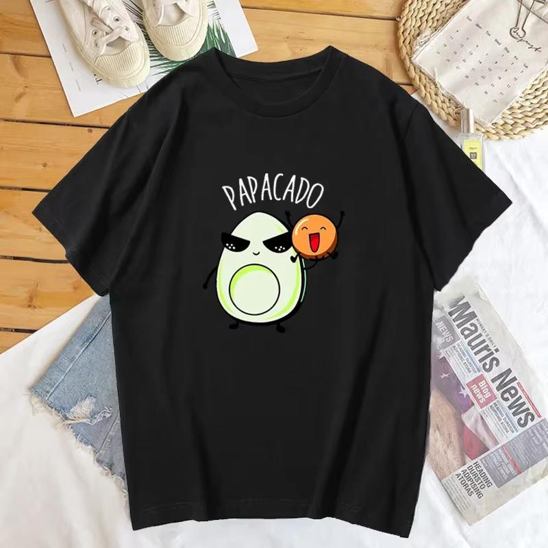Pregnancy Announcement T Shirt Women Men Fuuny Avocado Dad Papacado Mamacado Tshirt Summer Cotton Short Sleeve Woman Clothes