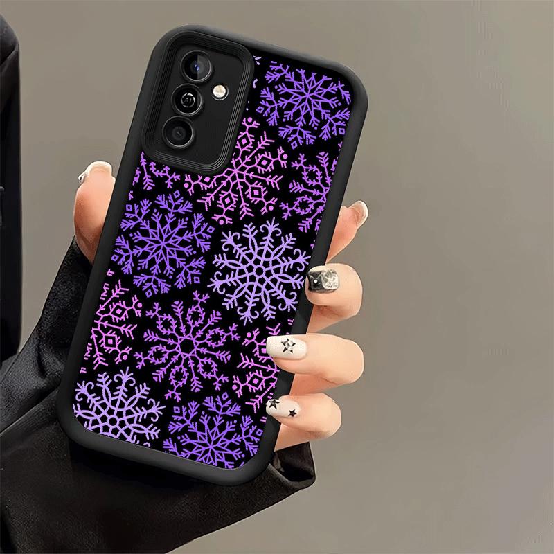 Phone Case for Samsung Galaxy S26 S25 Ultra S24 FE Snow Snowflake Winter Cold Shell S23 Plus S22 + S21 S20 5G Soft Silicone Fund