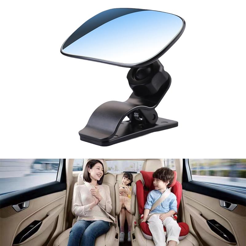 360° Rotates Car Safety View Back Seat Mirror Baby Car Mirror Children Facing Rear Ward Infant Care Square Safety Kids Monitor Interior Mirrors6