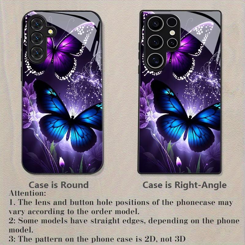 Manufacturer Mysterious Dream Blue Light Butterfly Tempered Glass Case Samsung Galaxy S11UItra Mobile Phone Hard Case