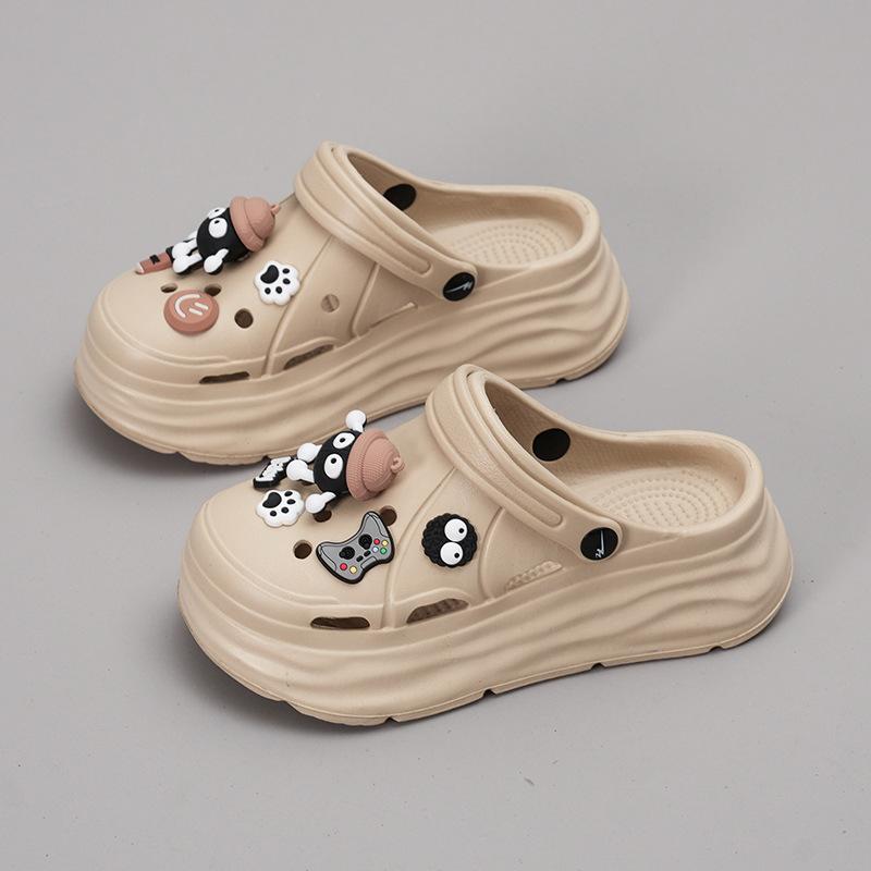 Cartoon soft bottom heightening slippers new