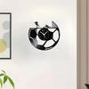 Soccer Vinyl Record Clock 12 Inch Sport Wall Clock Decor for Boy Room Home Bedroom Living Room Office Birthday Gift for Men