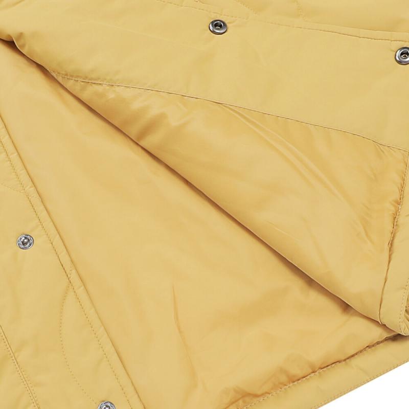 Vans Quilted Coach Jacket Fashion Comfortable Versatile Hooded Cotton Jacket Men Jacket Yellow VN000GNV5QJ