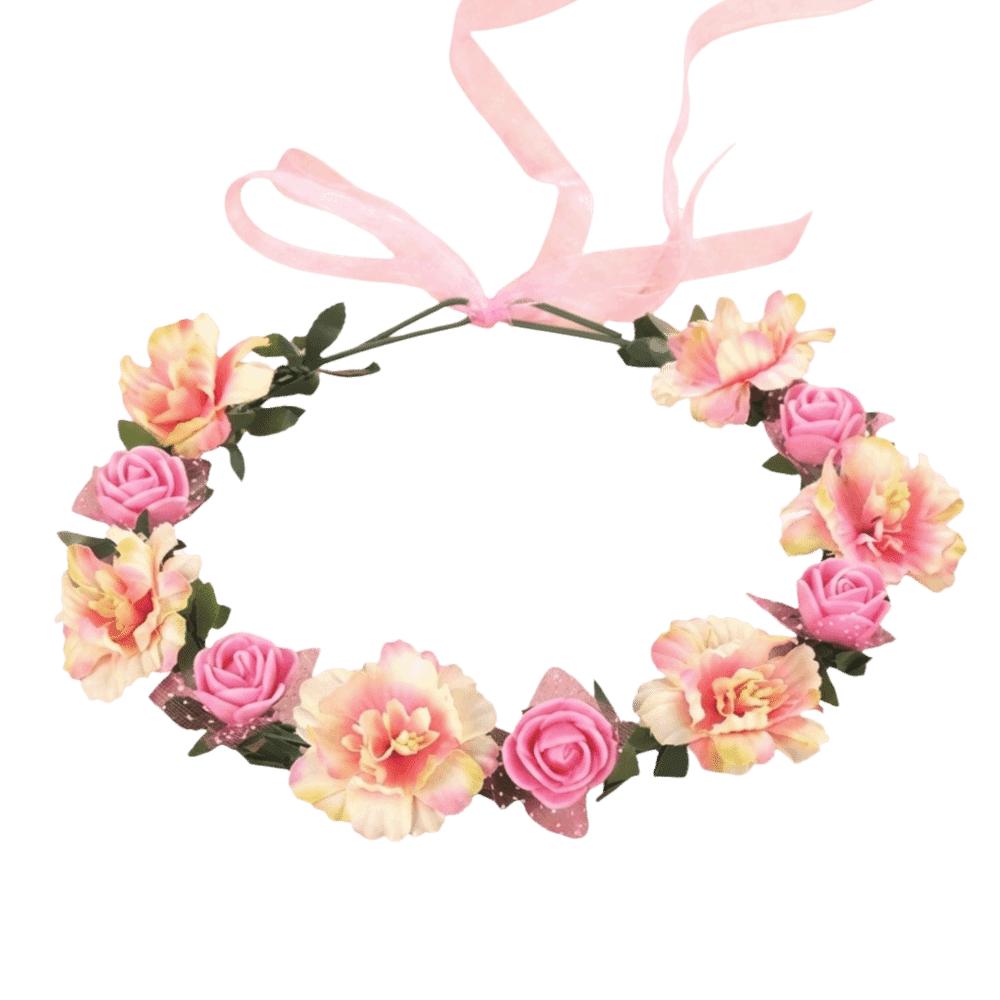 Korean Style Floral Headband Boho Style Wedding Headpiece Fashion Bridal Wreaths Princess