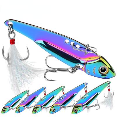 Long Cast Lure Bait Bright Color VIB Glitter Full Water Layer Vibrator Metal Simulation Bait