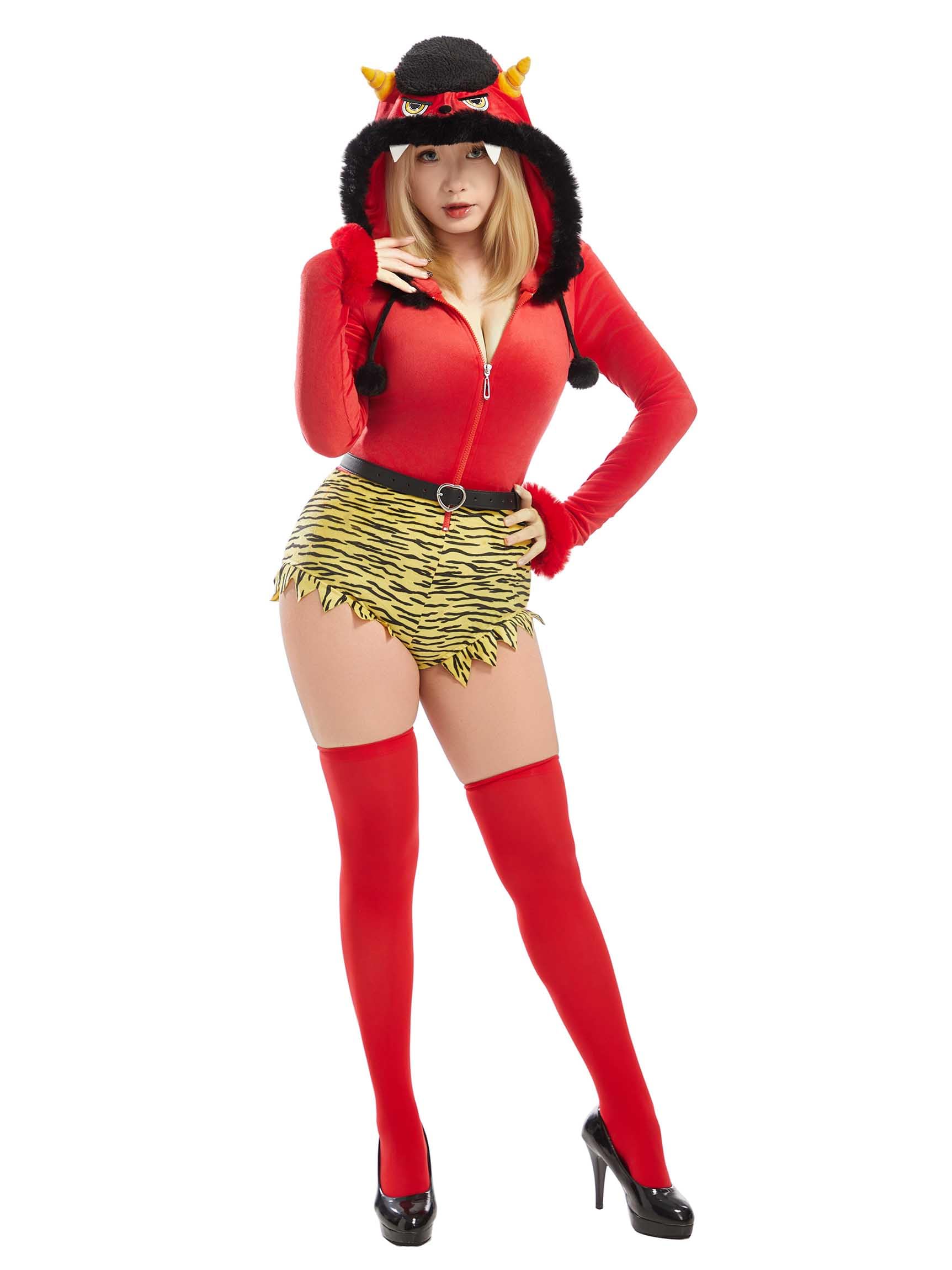 

Красивый Костюм Девочки Косплей Аниме Игра Сецубун Они Девушка-Они Тигр Домашняя Одежда Пижама Боди Трико Худи Милый Моэ Крутой Пушистый Очаровательный Костюм