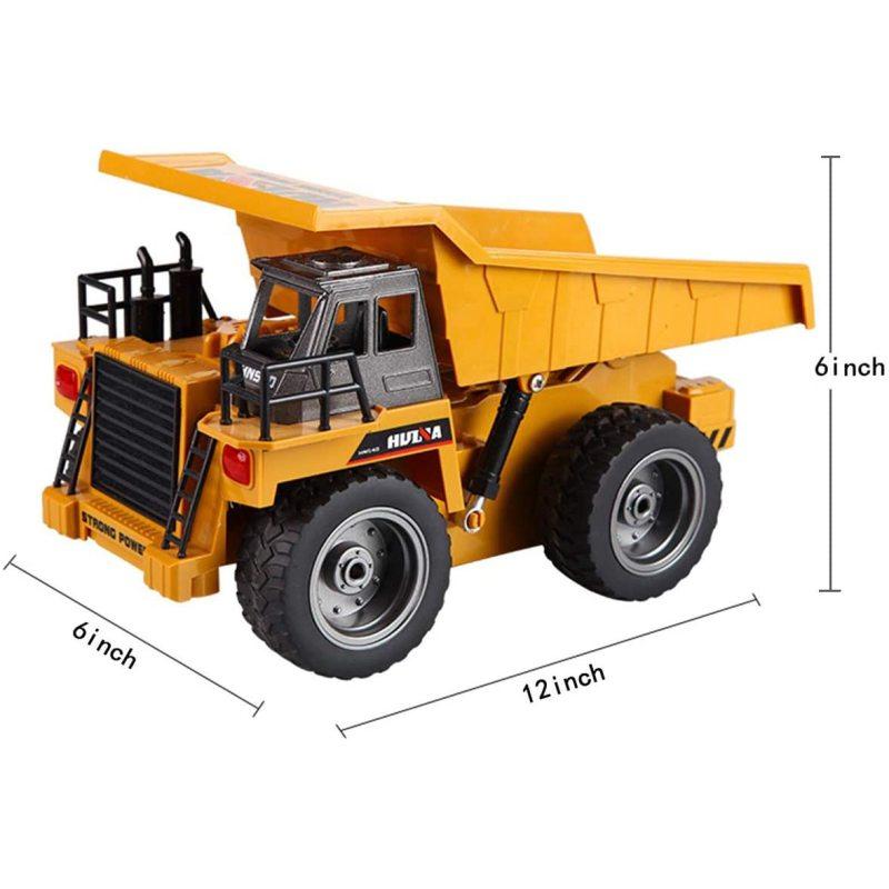 1/18 Huina 1540 Rc Dump Truck Remote Control Excavator Toys Alloy RC Model Toy Engineering Vehicle