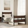 VidaXL Bed Frames Without Mattress with Headboard and Footboard, Single Bed, Bedroom Furniture, Guest Bed, 4017164