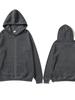 American Style Unisex Zip-Up Hooded Sweatshirt - Solid Color, Loose Fit (2025)