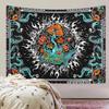 1pc Bohemian Burning Sun Mushroom Octopus Tapestry Psychedelic Eye Marine Creature Tapestry