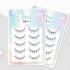 5 Pairs Portable Cosmetic Tool Fluffy Comic False Eyelashes Waterproof False Eyelashes  Make Up