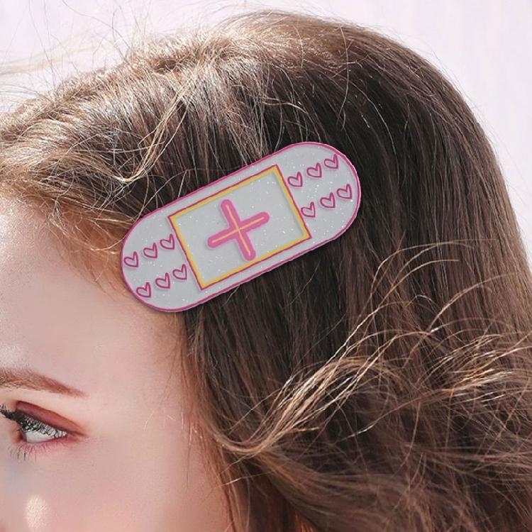 Gothic Hairpin with Adorable Anime Kitten Heart Crosses Design Premium Acrylic Gentle on Hair Suitable for Fine to Medium Hair Types Parties