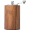 Portable Hand-Crank Coffee and Pepper Grinder with Adjustable Wood Grain Design