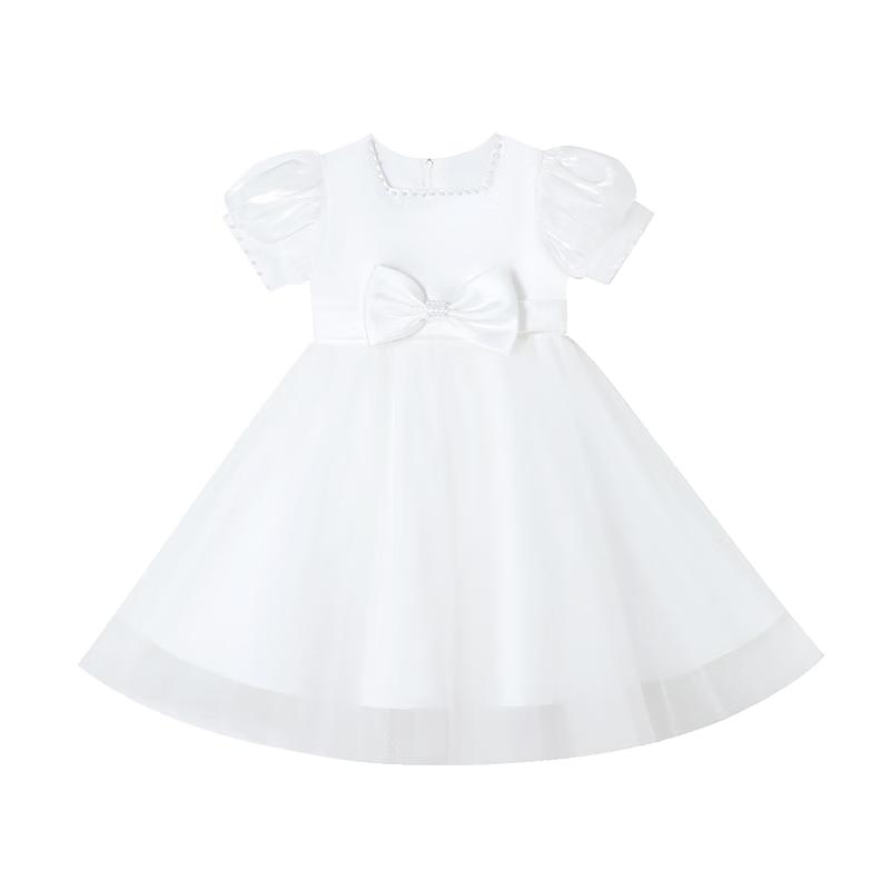 Lomon Girl's White Princess & Performance Gown