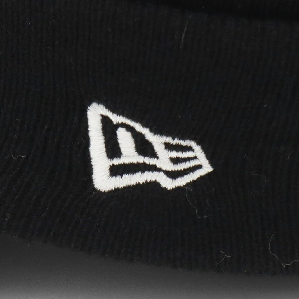 New Era Free Visor Knit Short Hat, Solid Black