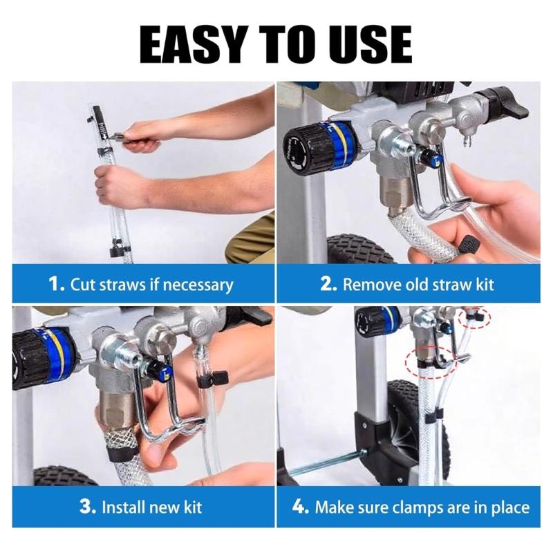 High Performances Sprayer Suction Tube Replacement Prevents Leaks And Paint Buildup For Airless Paint Sprayer