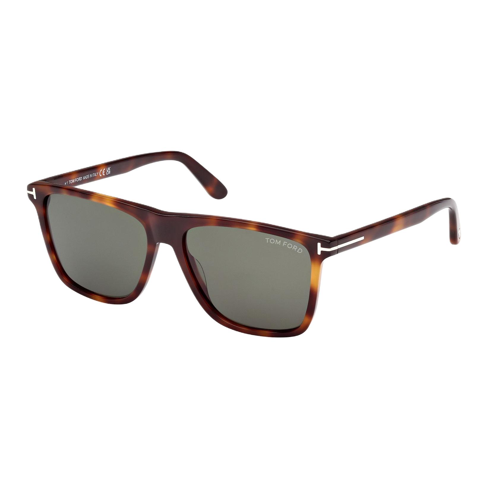 

Striped Decorative Square Sunglasses Unisex sunglasses Tortoiseshell FT0832_53N 57,Tortoiseshell