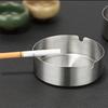 Stainless Steel Ashtray, Creative Household Ashtray, Hotel and Restaurant Special Ashtray, Large-capacity Ash Storage Tray