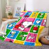 1pc Snoopys Valentine Collage flannel Blanket for Super Soft Cute Comfort Blanket for Travel Bedding Couch Sofa Blanket Y7306