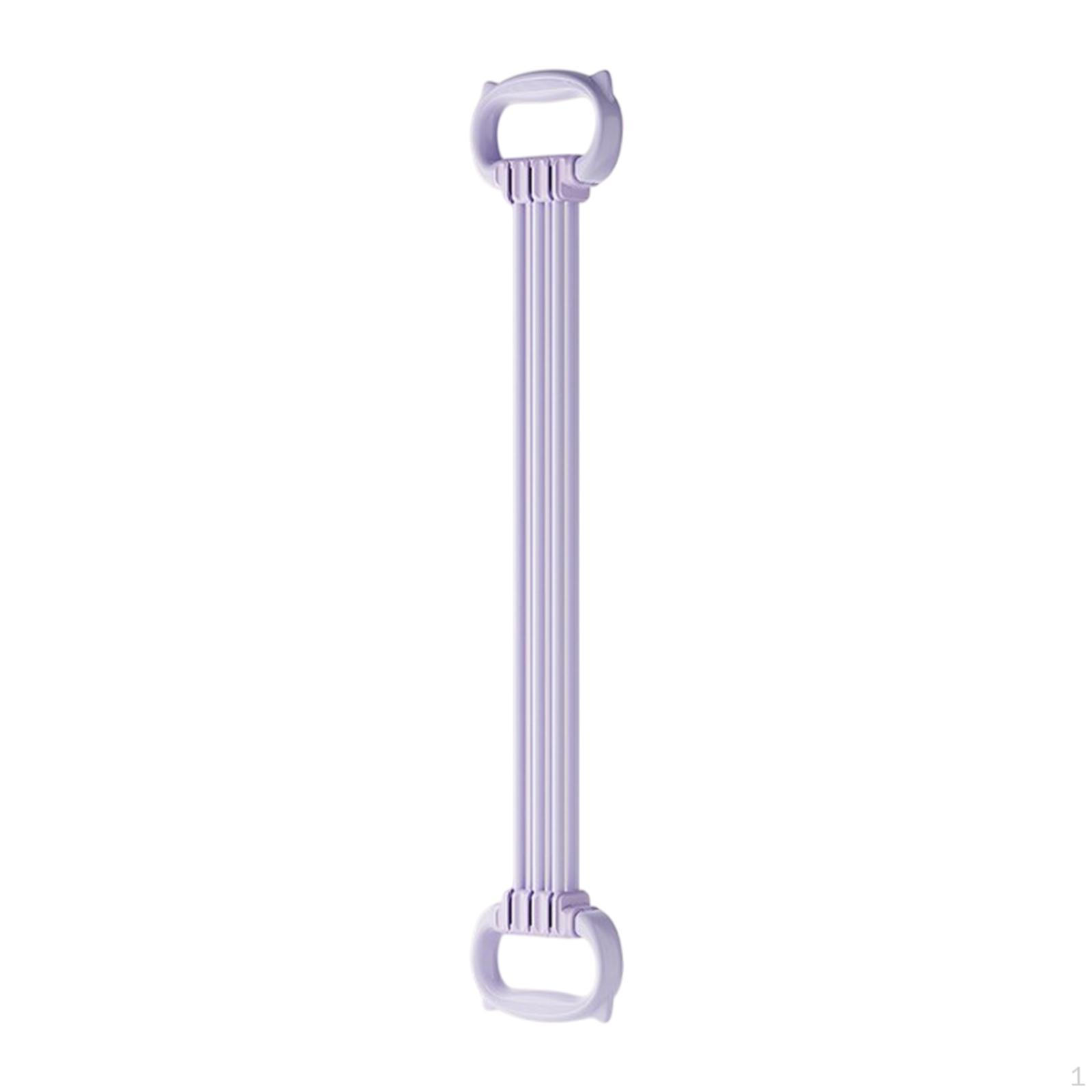 Fitness Elastic Resistance Band Handle Strength Training Tension Rope Pull for Gym фиолетовый