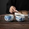 Su Shi Hand-Painted Ceramic Kung Fu Tea Cup