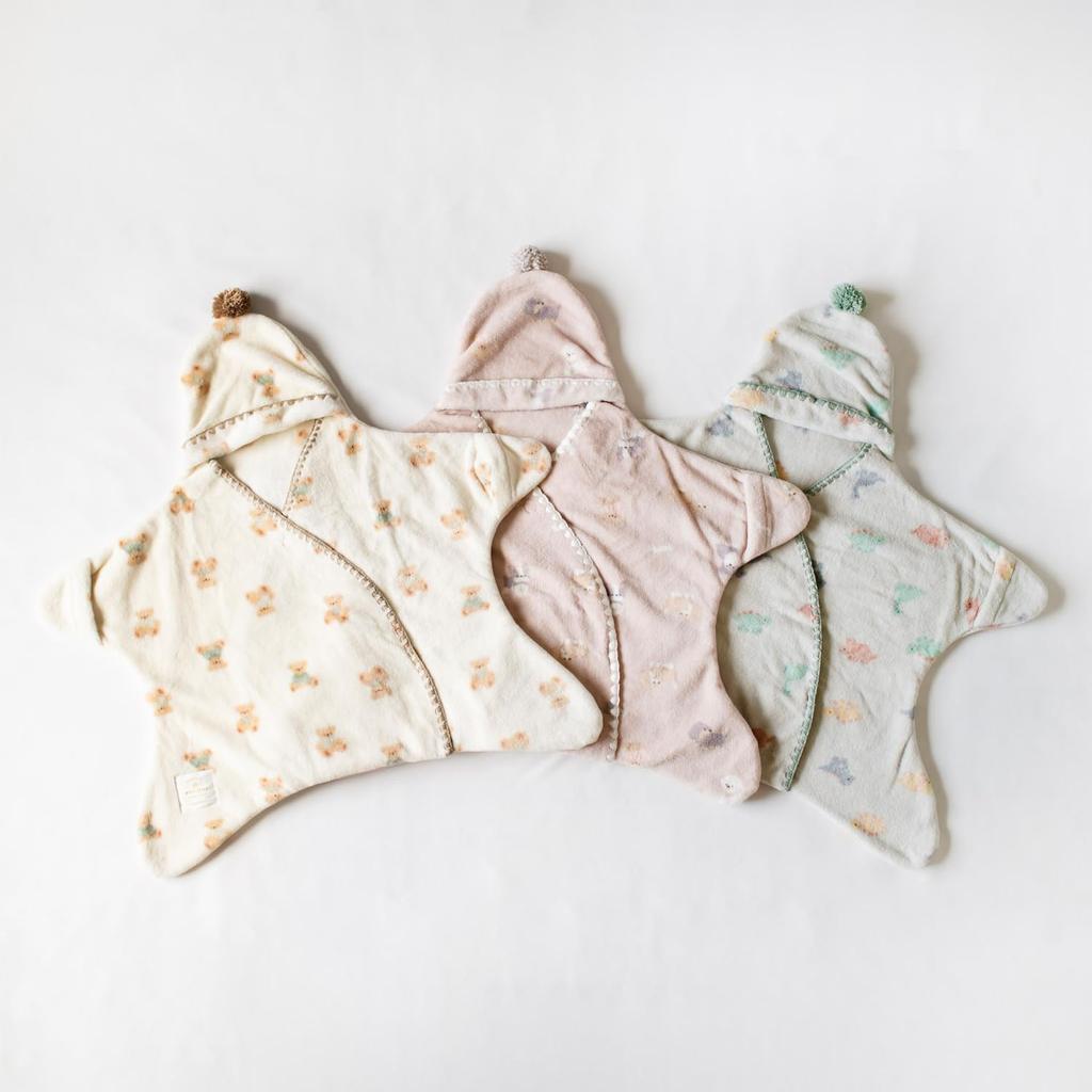 Mokumoff Swaddle Animal Baby Medium Sleeper, Wearable, Print, & Kids, 622-574239, Ivory, (4-10 Months)