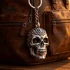 3D Gedruckter Anhänger Totenkopf Schlüsselanhänger Detaillierter Skelett Schlüsselring Anhänger für Coole Trendige Spielzeugtasche Rucksack Gruseliges Accessoire Halloween Geschenk Freunde