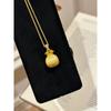 Full of Luck, Gold Brushed Lucky Bag Necklace, New Chinese Light Luxury Exquisite Collarbone Chain Jewelry