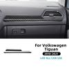 For Volkswagen Tiguan A2 AD1/AX1 2018 2019 2020 2021 Real Soft Carbon Fiber Sticker LHD RHD Car Passenger Side Trim Strip.