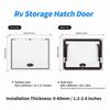 20 X 16in RV Baggage Door with Safety Lock 120 Deg Opening UV Resistant Heavy Duty Cargo Hatch Door for Trailer