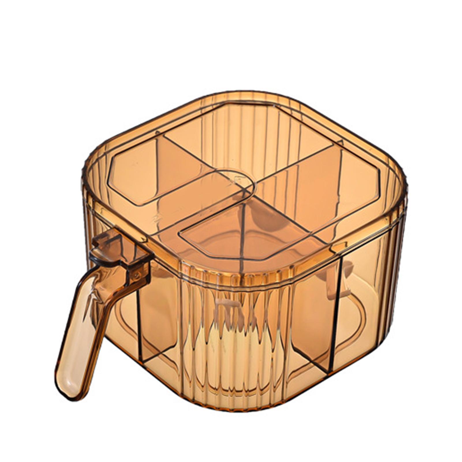 

Seasoning Box Spice Jars Four Compartment Condiments Storage Pots Storage Tool