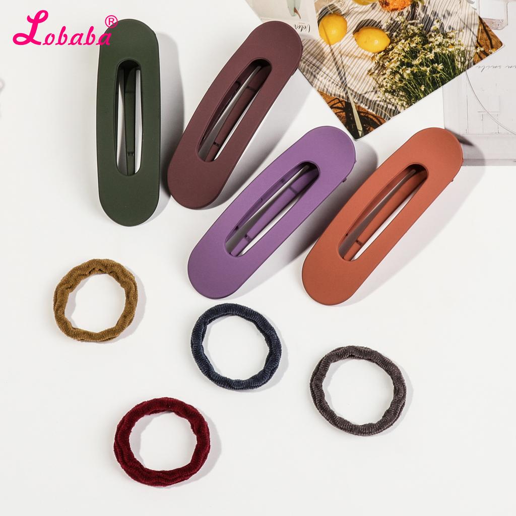 Strong Hold Matte Duck Billed Hair Clips and Barrettes - Acrylic Flat Hair Claws for Women and Girls