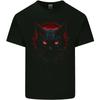 Satanic Cat Evil Halloween Kids T-Shirt Childrens