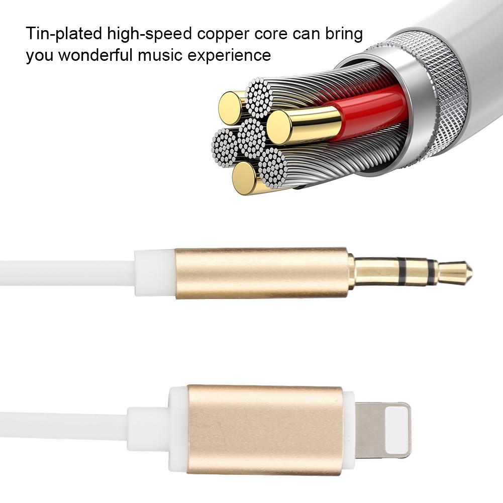 3.5mm Audio Jack Type Aux Data Cable Car Speaker Phone Earphone Converter