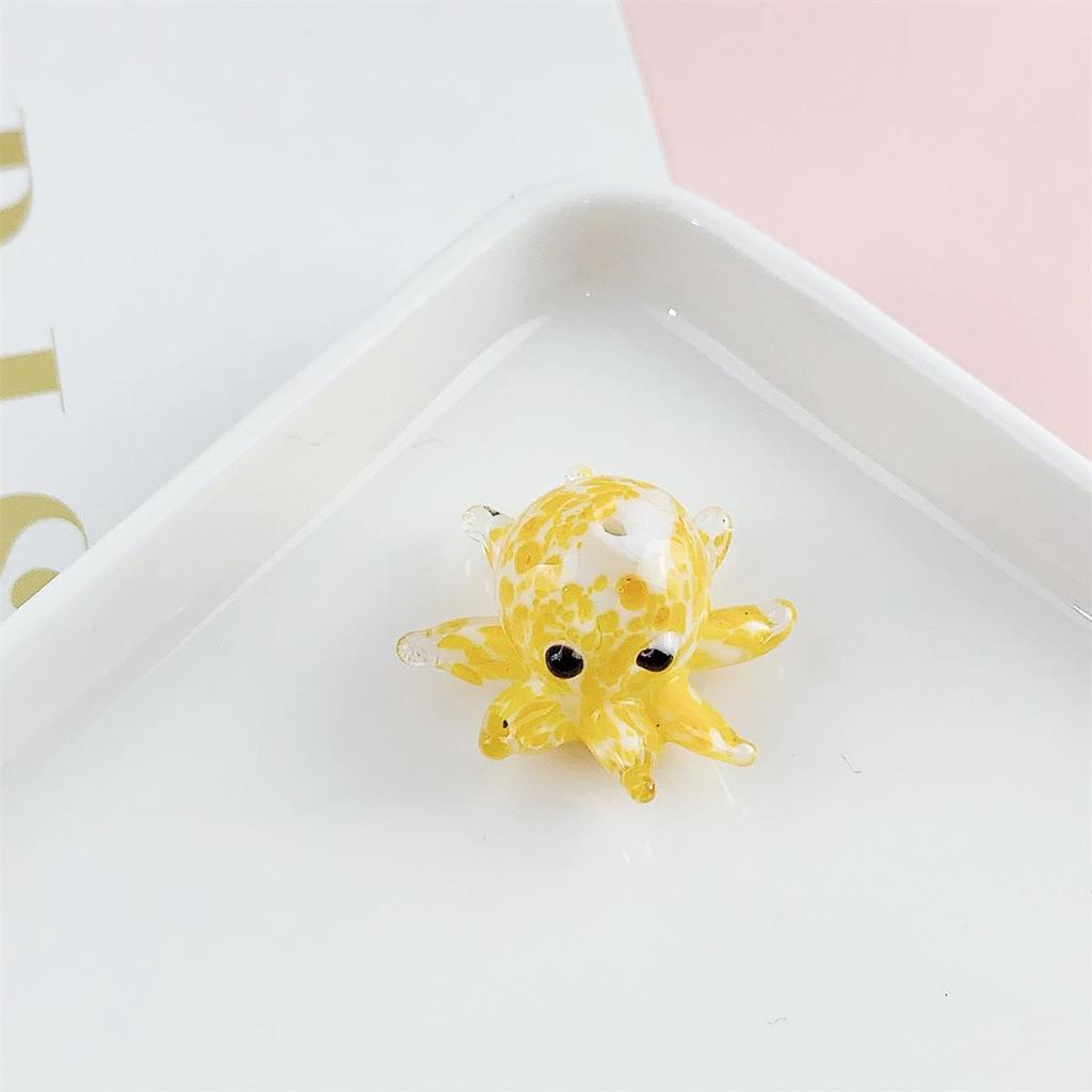 Colored Glass Octopus Beads for DIY Jewelry Making