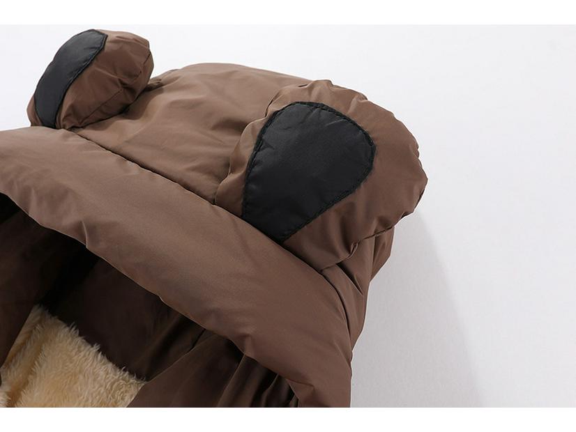 Boys' 2025 Cartoon Fleece-Lined Winter Jacket - Korean Style Thickened Cotton Down Coat for Kids