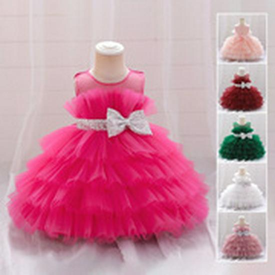 Cross-Border Baby Girl Mesh Princess Gown