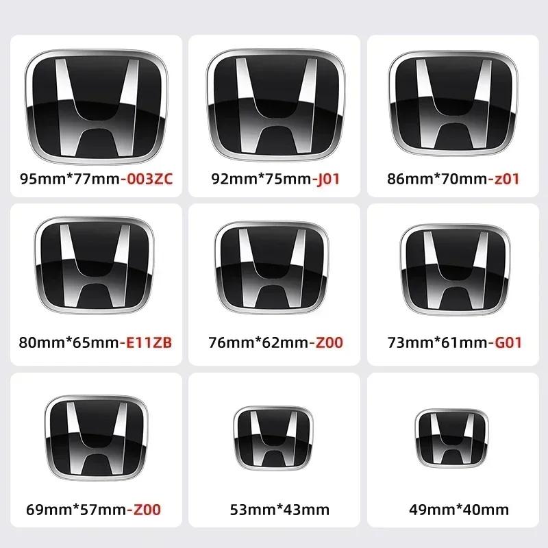 Car Front Grill Badges Rear Trunk Emblem Lid Covers Logo Sticker For Honda Civic Fit Jazz Accord CRV HRV City Odyssey Passport