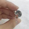 Adjustable Spiral Texture Ring Men Women Hip Hop Vintage Open Finger Plated