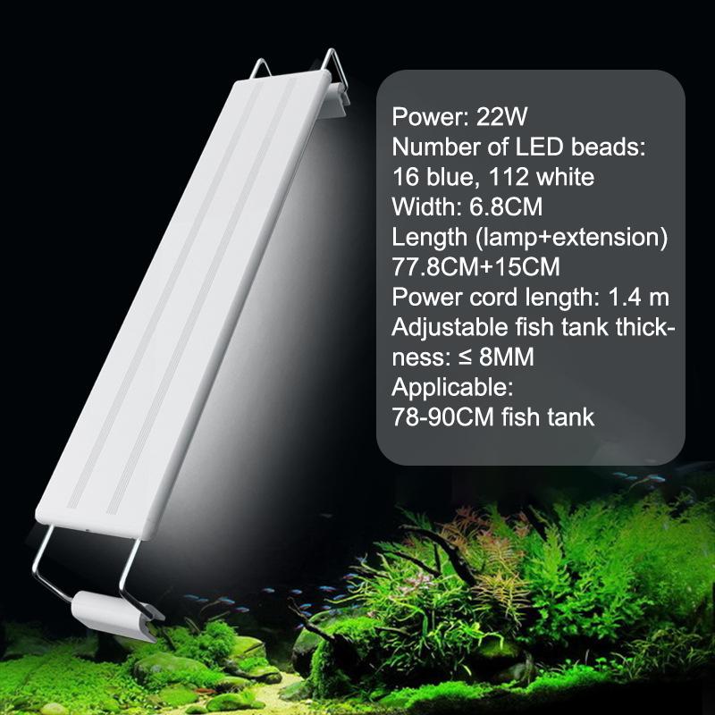 Super Slim Led Aquarium Light Lighting Plants Grow Light 28/38/48Cm Aquatic Plant Lighting Waterproof Clip-On Lamp For Fish Tank