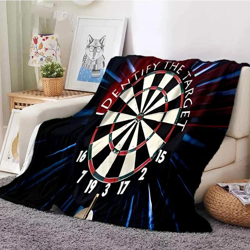 Darts Pattern Flannel Throw Blanket Blank Soft Warm Series and Ice Fire Darts Fashion Flannel Warm Sofa Bed Camping Kids Gifts