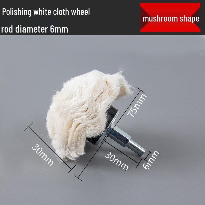 6-Piece Polishing Flap Wheel and Wax Set for Metal Grinding