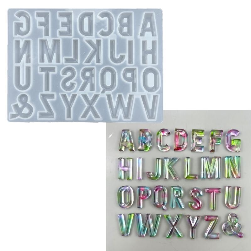 Capital Letter Shaped Silicone Resin Mold Jewelry Casting Molds Ornament Moulds Silicone Casting Tools Silicone Material